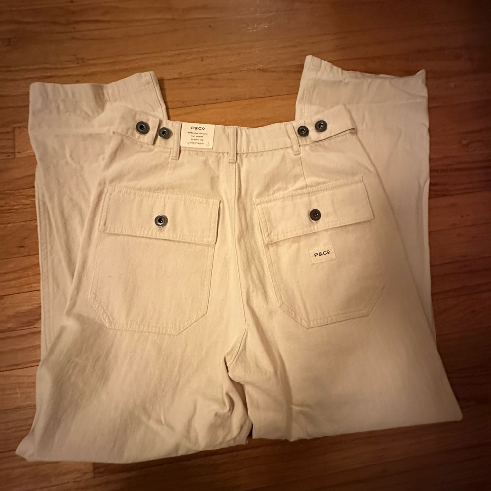 P & Co 204 service fatigue straight leg pants women's 10